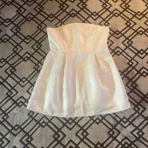 Strapless White Dress Wedding Style Female size 12